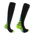 thumbnail image 1 of 1 pair Compression Socks For Men & Women Varicose Veins Anti-Fatigue Flight Running Gray-S/M, 1 of 12