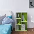 Furinno 5 Cube Reversible Open Shelf, Wooden Small Storage Shelves