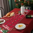 thumbnail image 6 of Cheapark Christmas Linen-Like Table Runner - Suitable for Indoor/Outdoor Tabletop, Festive Decor for Christmas Party Dining, 6 of 6