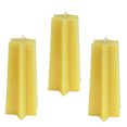 thumbnail image 3 of Beeswax Tapered Star Pillar Candle Sets - 6 Point, 3 of 6