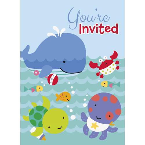 Under The Sea Baby Shower Invitation Under The Sea Baby Shower Invitation