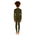 thumbnail image 2 of Thermajane Thermal Underwear for Girls Long John Set Kids (Olive Green, X-Large), 2 of 5