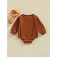 thumbnail image 4 of Inevnen Baby Boys Girl My First Halloween One Piece Bodysuit Baby Halloween Pumpkin Print Clothes, 4 of 8