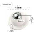 thumbnail image 4 of 4 Pcs Roue Universelle en Acier Inoxydable Roulettes Auto-Adhésives Mini Pivotantes Rotation à 360 Degrés pour Poubelle de Meubles, Facile à Utiliser, 4 of 7