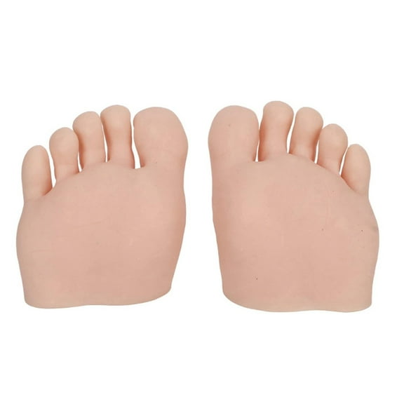 Fake Foot Model Silicone Practice Foot Flexible Movable Fake Foot Manicure Tool for Nails Practice Silicone Prosthetic