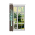 thumbnail image 3 of YUSDECOR Rideau de Fenêtre Chêne Vert Magnifique Salon, Chambre à Coucher 52x84 Pouces, 3 of 3