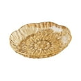 thumbnail image 3 of Transparent Food Serving Platter Cake Display Dessert Tray Gold Rim Durable Plastic for Family Home Celebration, 3 of 9