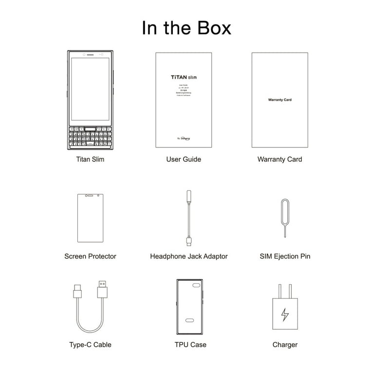 Unihertz Titan Slim, QWERTY 4G Smartphone, Android 11, Unlocked