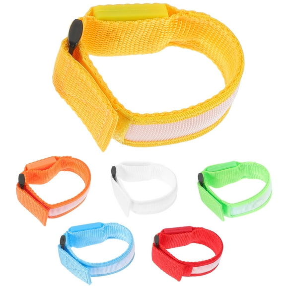 CIMAXIC bracelet led 6 Pcs Bracelets Lumineux de Fête Bracelets Lumineux dans le Noir en Nylon, 8.07"X0.98"X0.08 Pouces