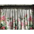 thumbnail image 3 of Pink Rose Flower Window Valance for Kitchen Dining Room, Romantic Floral Curtains Valanes for Windows, Valentine 3" Rod Pocket Window Treatment for Lover Anniversary Home Decor, 54 x 18 In, 1 Panel, 3 of 6
