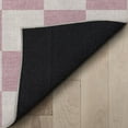 thumbnail image 5 of Well Woven Apollo Square Modern Geometric Pink Flat Pile Easy to Clean 3'3" x 5' Area Rug for Living Room Dining Room Bedroom and Kitchen, 5 of 6