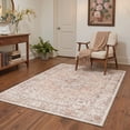 thumbnail image 3 of KUETH Modern 9x12 Area Rugs for Living Room, Non Slip Machine Washable Retro Rugs, Low Pile Chenille Print Rug for Bedroom, Dining Room, Home Office, 3 of 6