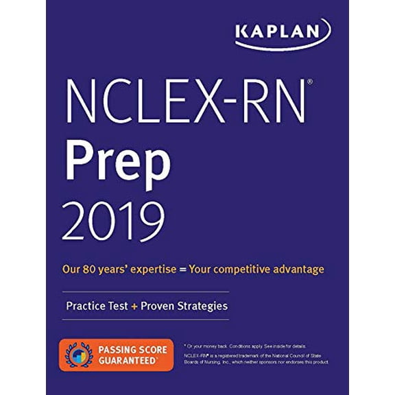 Pre-Owned NCLEX-RN Prep 2019: Practice Test + Proven Strategies (Kaplan Test Prep), 9781506245386, 1506245382, Paperback, 1 edition