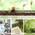 thumbnail image 3 of Drip Irrigation Kit DIY Leak-Proof 65.6ft Watering Hose with Two-Way Connector and Three-Way Connector Four-Outlet Misting Nozzle Stakes and Switch for Home Courtyard Backyard, 3 of 10