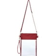 Clear Crossbody Purse Bag Stadium Approved,Clear Bag with Adjustable