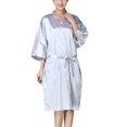 thumbnail image 1 of EeaseCA 1 Pce Robe de Soins de Beauté Tablier de Salon de Coiffure Robe d'Invité Teinture pour Cheveux Accessoire de Soins SPA Gris Argenté, 1 of 7