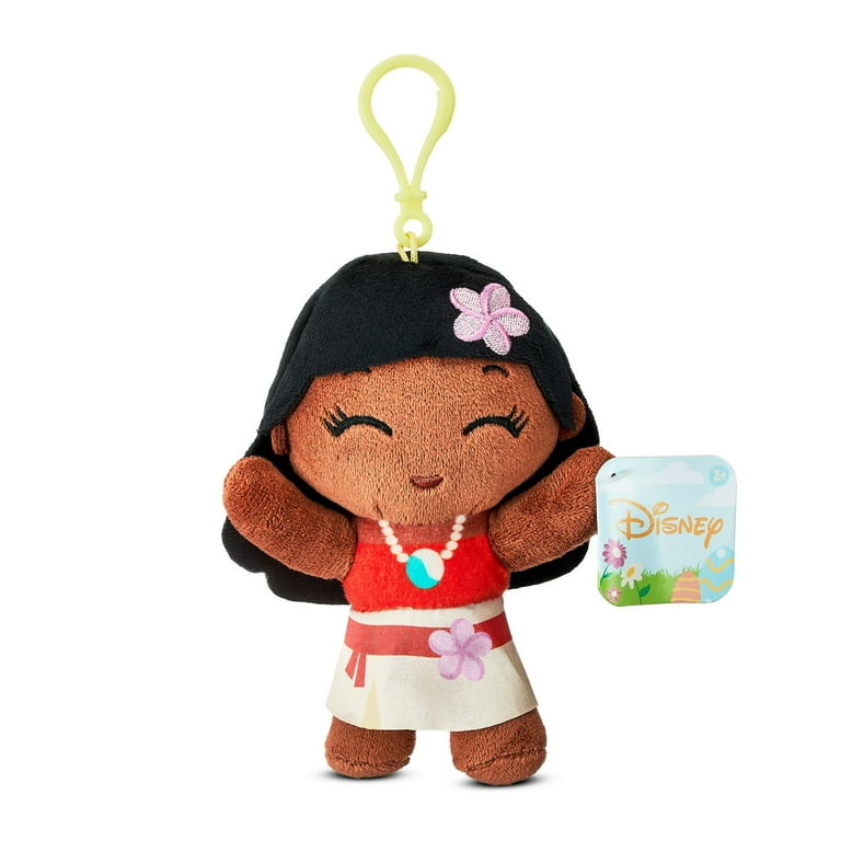 Disney Princess Plush Clip Keychains Rapunzel, Ariel, Moana