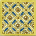 thumbnail image 2 of Vision Studio 26x26 Gold Ornate Wood Framed with Double Matting Museum Art Print Titled - Florentine Tile III, 2 of 4