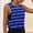 Blue, variant on Women's Loose Fit Crewneck Workout Tank Top, Large Armhole Sleeveless Gym Yoga Running Top