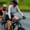 thumbnail image 1 of Women's Thin Long Sleeve Top Strap Shorts Set Cycling Suit, 1 of 5