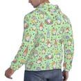thumbnail image 6 of Kdxio Spring Gnomes Print Mens Casual Hooded Collar Drawstring Hoodies Pullover Sweatshirts Casual Long Sleeve Shirts-Large, 6 of 7