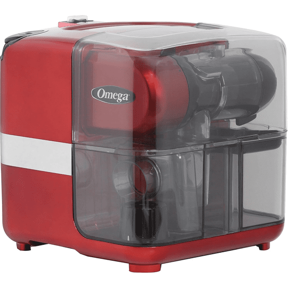 (Manufacturer Refurbished) Omega JCUBE500RD Juicer Cold Press 365 Slow Masticating Juice Extractor and Nutrition System with On-Board Storage