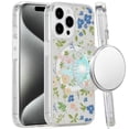 thumbnail image 6 of For Apple iPhone 16 Plus (6.7") Magsafe Case Cute Pattern Design Durable Shockproof SlimTPU Hard Back [Compatible with Magsafe] Cover, XPM Phone Case [MultiColor Floral], 6 of 8