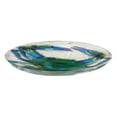 thumbnail image 2 of 18" Hand Painted Embossed Glass Bird Bath, Blue Crab, 2 of 2
