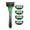 Green, variant on Men's Manual Safety Shaver with 7 Layer Blading Rubber Handle Includes 5 Replacement Head for Smooth Shaving Experience