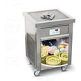 thumbnail image 1 of Kolice Machine Commerciale de Crème Glacée Frite ETL NSF UL, Machine à Crème Glacée, Machine à Rouleaux de Crème Glacée Frite - Poêle Carrée 21"x21 Pouces, Décongélation Automatique, 1 of 9