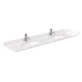 thumbnail image 4 of Wyndham Collection Miranda 84" Metal Double Bathroom Vanity in White/Nickel, 4 of 7