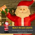 thumbnail image 4 of Outsunny Père Noël Gonflable de 8 Pieds avec Signe Lumineux de Bénédictions, 4 of 10