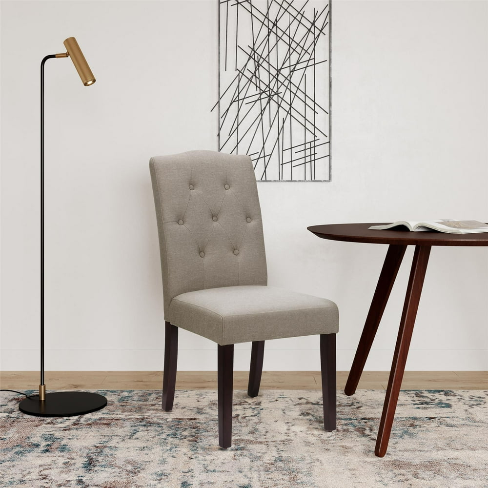 Better Homes and Gardens Parsons Upholstered Tufted Dining Chair,Taupe