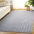 thumbnail image 2 of SAFAVIEH Montauk Elwyn Checkered Cotton Area Rug, Navy/Ivory, 6' x 6' Square, 2 of 10