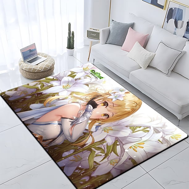 Superventas Genshin HD alfombra impresa hogar niños habitación mesita de noche moderna Simple2480x140cm (31x55 pulgadas)80x140cm (31x55 pulgadas) zhangyuxiang unisex