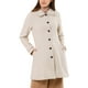 thumbnail image 5 of Abrigo de invierno de una sola botonadura con cuello Peter Pan para mujeres Inspire Chic M Beige, 5 of 7