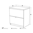 thumbnail image 2 of Bestar 2 Drawer Lateral File Cabinet in Northern Maple, 2 of 2