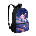 thumbnail image 2 of Pzuqiu Galaxy Axolotl School Backpack for Kids Girls, 17 Inch Backpack for Kids Girls Age 6-8,Lightweight School Bag for Preschool,Primary,Kindergarten,Back to School Gifts, 2 of 6