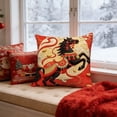 thumbnail image 4 of Aufmer Horse Pattern Throw Pillow Cover, Decorative Farmhouse Cushion Case for Sofa Bedroom, 18x18 Inch Cotton Soft Fabric Hidden Zipper Home Accent, 4 of 6