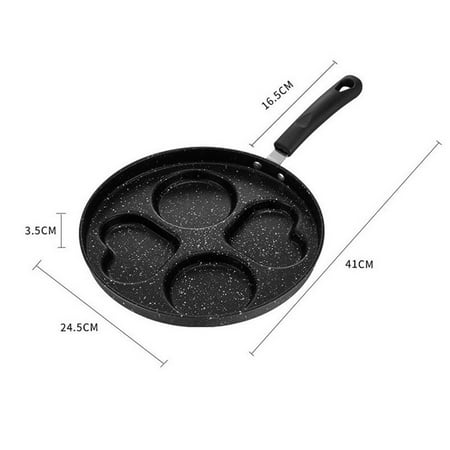

4 Holes Frying Pan Omelet Pan Egg Pancake Ham Pan Breakfast Maker Cookware
