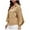 Khaki, variant on ICHUANYI Womens Button Solid Shirts Lapel Long Lantern Sleeve Work Blouses V Neck Casual Loose Tops