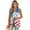 USA Flag, variant on Psesaysky UK Flag Print Womens Summer Suit Vest Tops Fashion Casual Sleeveless Blazers Single Button Down Lightweight Work Waistcoat, Size XL
