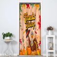 thumbnail image 3 of Thanksgiving Day Shower Curtain Cartoon Turkey Pumpkins Maple Leaves Autumn Harvest Shower Curtain Bathroom Set Waterproof Bath Decoration Accessories Home Decor, 36x72 Inch, 3 of 6