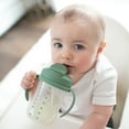 thumbnail image 3 of Dr. Brown's Milestones Baby's First Straw Cup with Weighted Straw, 9oz, Olive Green, 6m+, 1 Pack, 3 of 13