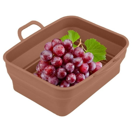 

Air F ryer Silicone Pot | Silicone Air Fry er Pot With Handle | Reusable Air Fry er Silicone Pans Heat Resistant Easy To Clean For Air Fry er Ovens Microwaves