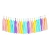 tissue paper tassel diy party garland for birthday, bridal shower, baby shower, and all events - 20 tassels per package (unicorn pastel)