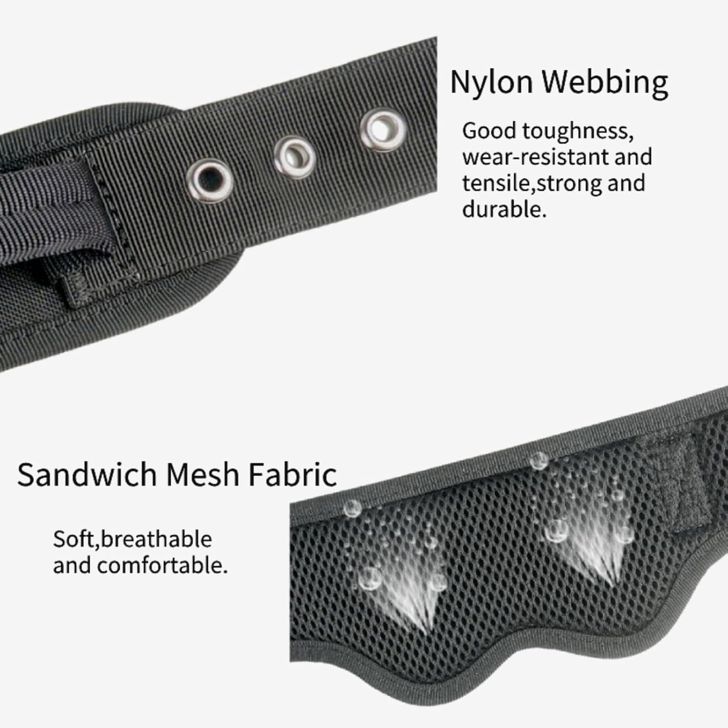 Tactical Dog Collar,Adjustable Military Training Nylon Dog Collar with Control Handle and Heavy Metal Buckle for Medium and Large Dogs