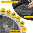 thumbnail image 3 of AOMSAZTO Car Seat Covers Full Set Fit for Toyota 4Runner 2003-2024 2025: Waterproof Leather Automotive Seat Cushion Protector（Black + Gray), 3 of 7
