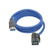Tripp Lite 3ft USB 3.0 SuperSpeed Keystone Jack Type-A Extension Cable (M/F)