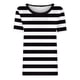 thumbnail image 3 of Camiseta de Manga Corta de Verano para Mujeres Delgada Moda Casual Impresa No Estructurada Cuello Redondo Mujer Manga Corta Tops Casual, 3 of 4